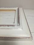 Mirror in white distressed frame