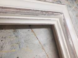 Mirror in distressed frame