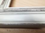 Mirror in white distressed frame