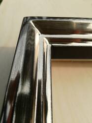 Bespoke picture frame gilt with moon gold on blue bole