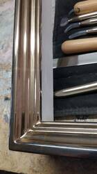 Gold gilded picture frame - burnishing