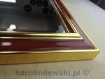Mirror glamour in gold gilded frame