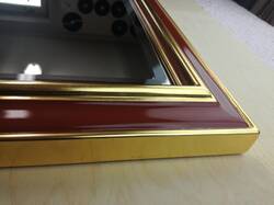 Mirror glamour in gold gilded frame