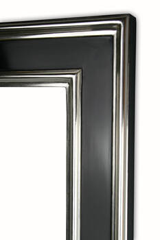 Profil ramy czarnej z białym złotem 6K – ręczne złocenie i czarne wykończenie