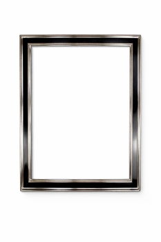 Czarna rama złocona białym złotem 6K na wymiar – profil 72 mm