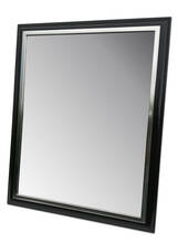 Mirror in hand gilded frame, white gold or moon gold