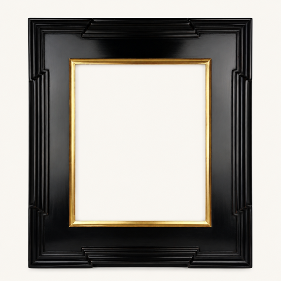 Luxury gilded picture frame — 23-karat gold leaf, Flemish corners