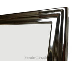 Custom picture frame gilded with white gold
