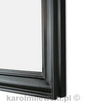 Custom picture frame, black gesso
