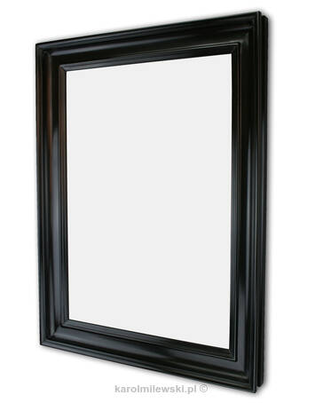 Black gesso custom picture frame
