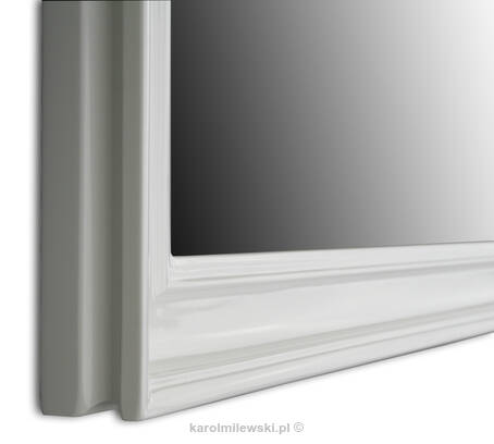 Mirror in white frame