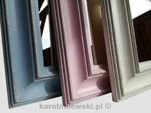 Mirror in wooden frame shabby chic