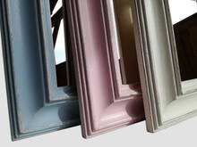 Mirror in wooden frame shabby chic