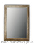 Mirror in gold gilded distressed frame