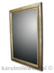 Custom mirror in distressed frame