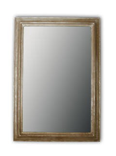 Modern Mirror in a Silver Frame Made to Measure