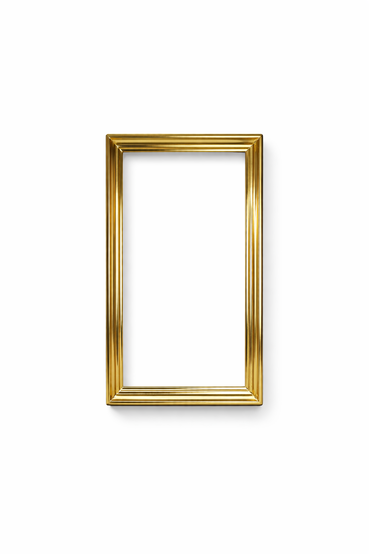 Rama do obrazu na wymiar, złocona złotem płatkowym 23K – profil 25 mm, widok frontowy