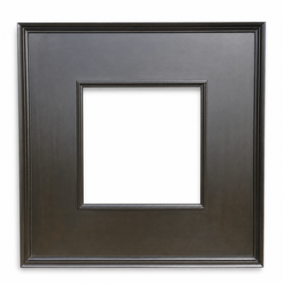 Wide brown picture frame for canvas paintings, 150 mm