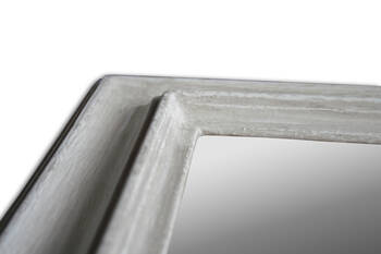 Custom picture frame, distressed grey