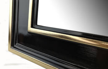 Mirror in black frame