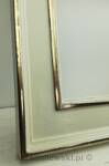 Custom mirror in wooden frame gilded with genuine moon gold leaf 22 ct.