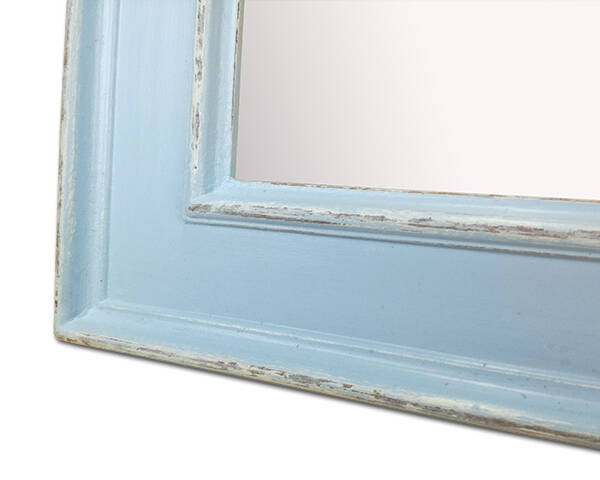 Mirror in blue frame