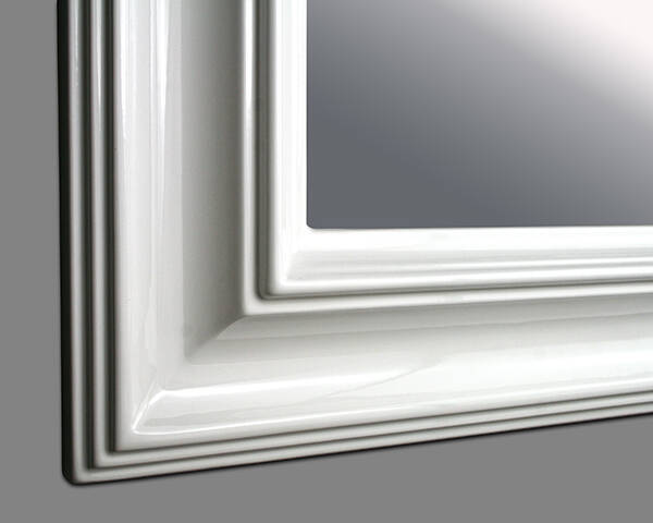 Mirror in white frame