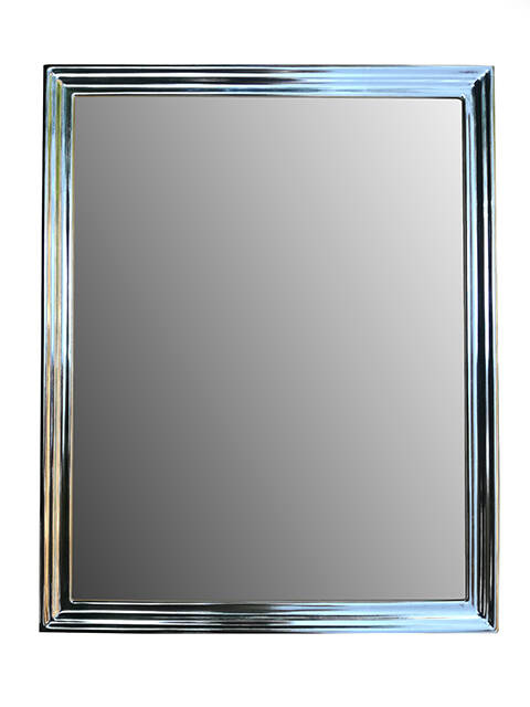 Gold-Framed Bathroom Mirror